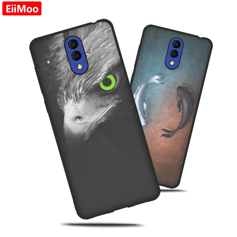 Мягкий силиконовый чехол EiiMoo из ТПУ для Alcatel 3L 2019 5039 5039D милый мультяшный на заднюю