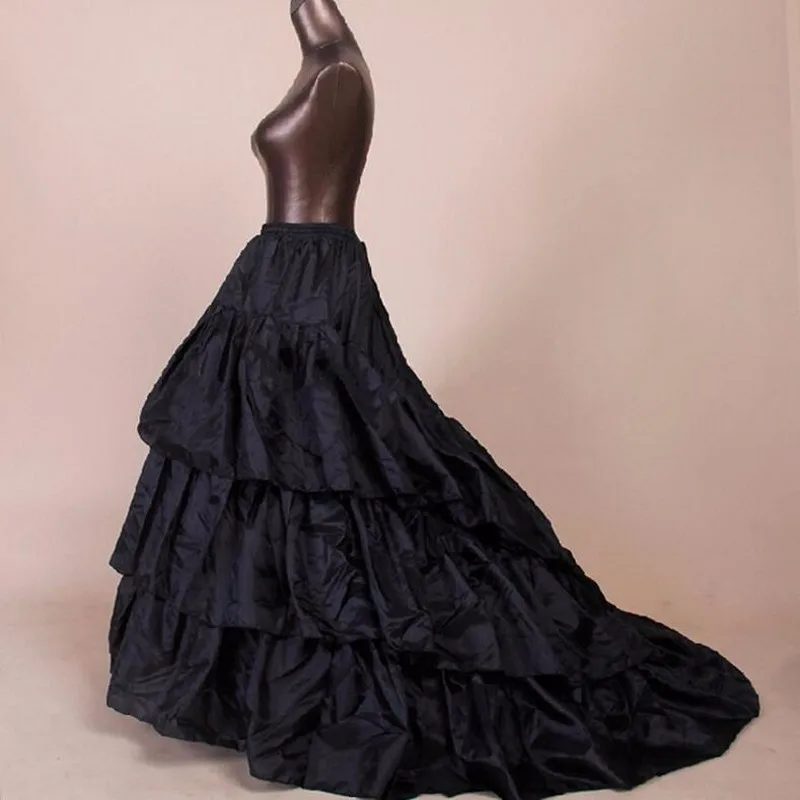 Белые Свадебные Нижние Юбки 3 слоя дешевая Женская Нижняя юбка jupon кринолин vestido