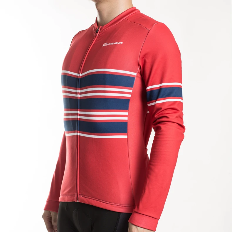 Racmmer Термальность флис Vélo зимняя мужская куртка MTB с длинным рукавом велосипед Костюмы майки Майо Ciclismo