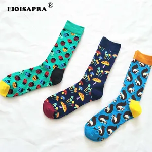 EIOISAPRA женские носки с персонажами из мультфильмов Kawaii, гриб, белка, Жук милые Дышащие носки Harajuku Calcetines Mujer Meias
