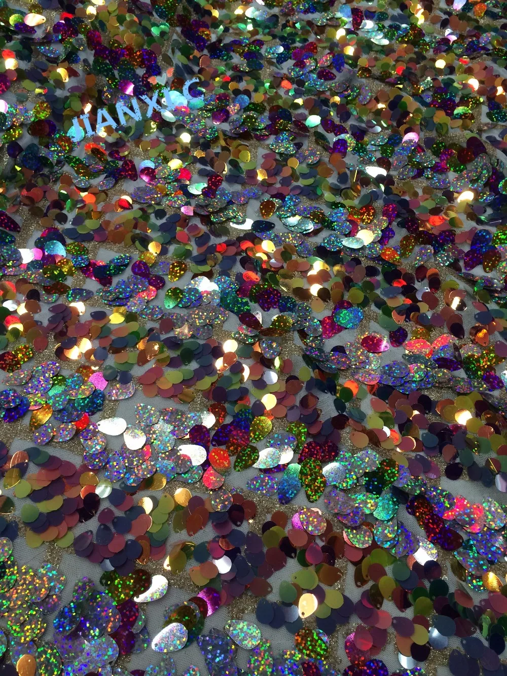 Top selling colorful sequins French net lace fabric embroidery African tulle CiCi-120951 for party dress | Дом и сад