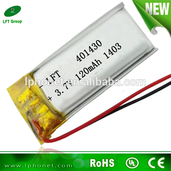 2 Шт. литий ионный 401430 bluetooth аккумуляторная 3.7 В 120 мАч|3.7v 120mah|3.7v lithiumlithium 3.7v |