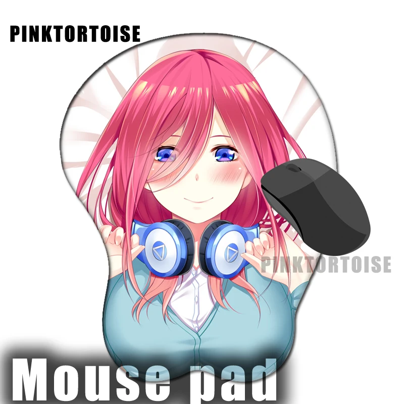 Новый мультяшный аниме Nakano Miku сексуальный силиконовый коврик для мыши поддержка
