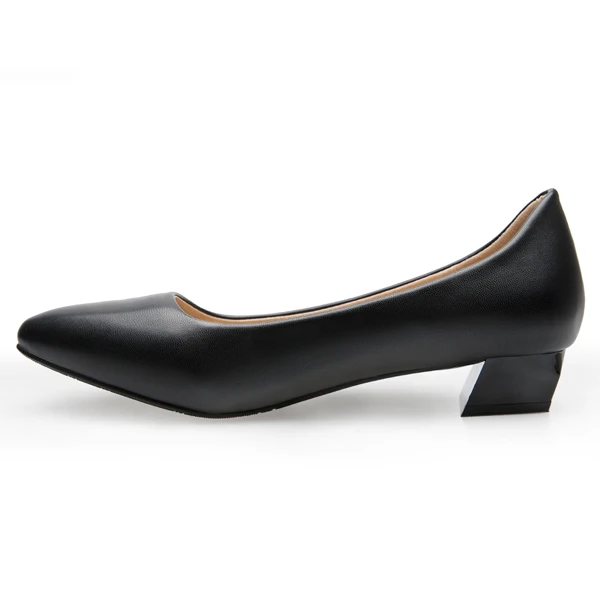Xo-Black YALNN/модные свадебные туфли sapato feminino; женские туфли-лодочки на высоком каблуке; женские туфли с острым носком на квадратном каблуке; женские туфли на каблуке - Цвет: Xo-Black