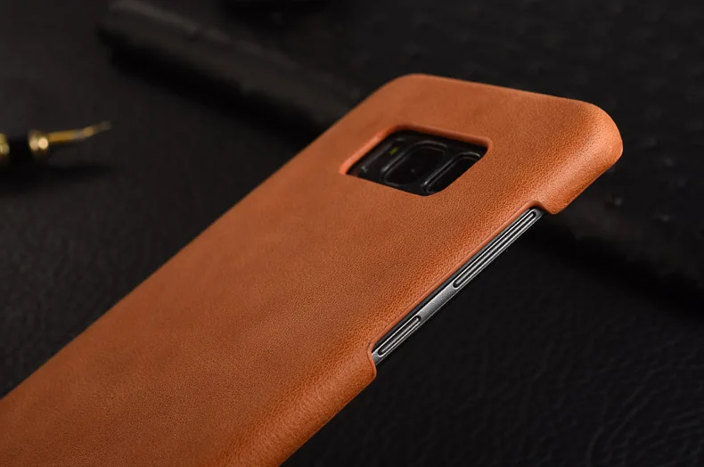 Kezihome для Samsung S8 чехол матовый Пояса из натуральной кожи задняя крышка Жесткий