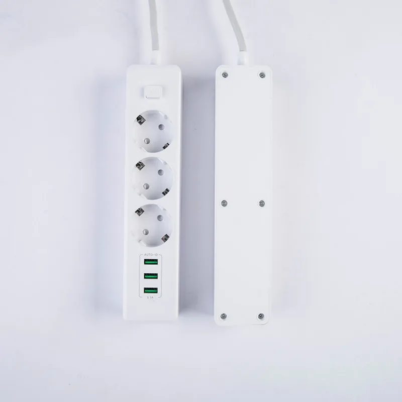 Новый 10A Мощность полосы 3 Порты и разъёмы USB розетки настенная розетка смарт