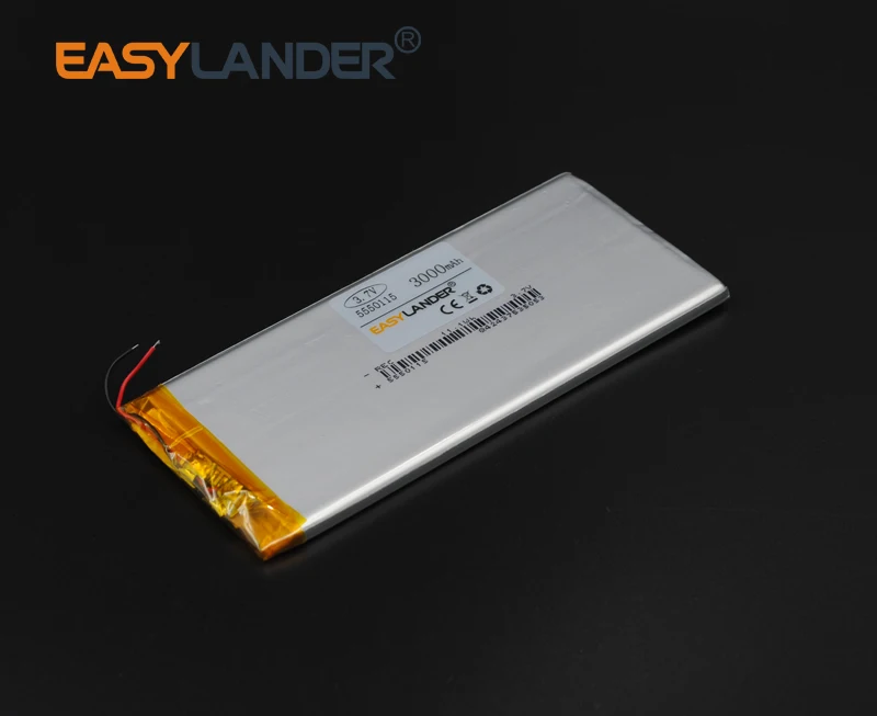 

3.7V 3000mAh Rechargeable li Polymer Li-ion Battery For Tablet MID panel E-Book Power Bank Portable Consumer 5550115