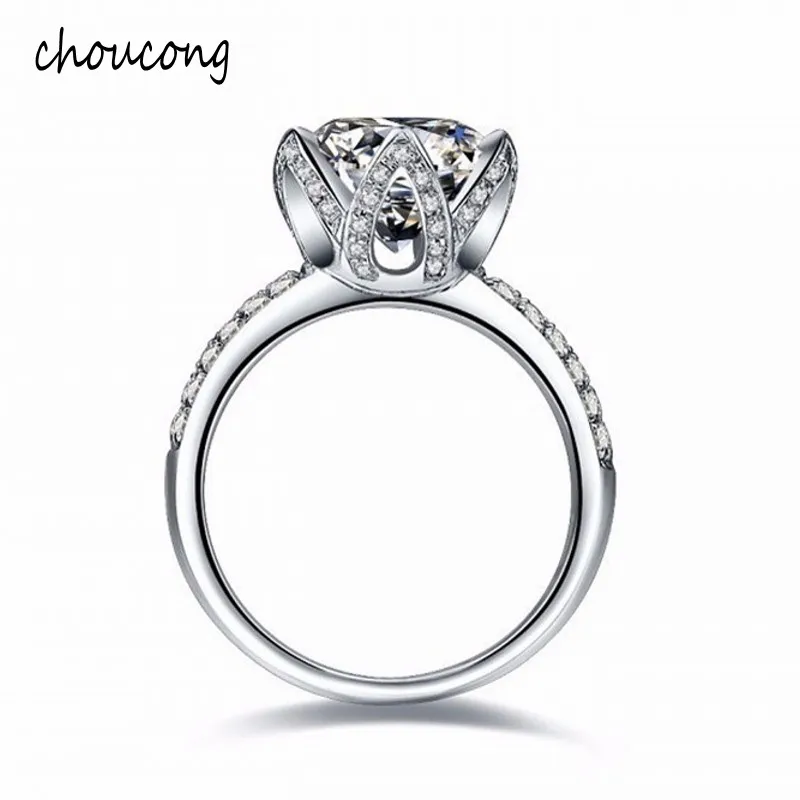 Настоящее твердое обручальное кольцо из стерлингового серебра 925 пробы для