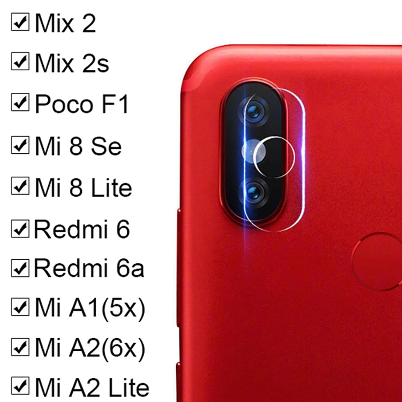 Стекло для камеры xiaomi redmi 6 xiaomei redme 6a ksiomi mix 2 2s poco f1 a2 8 se lite light a1 5x 6x закаленное