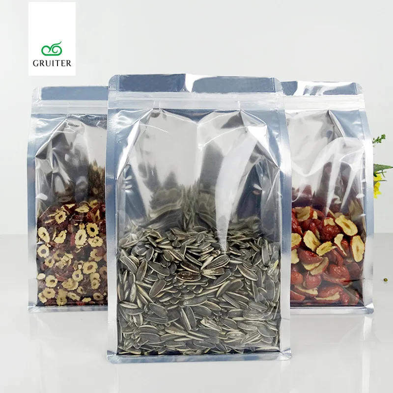 Много размеров для 100 прозрачных/серебряных мешков из майлара глянцевые пакеты