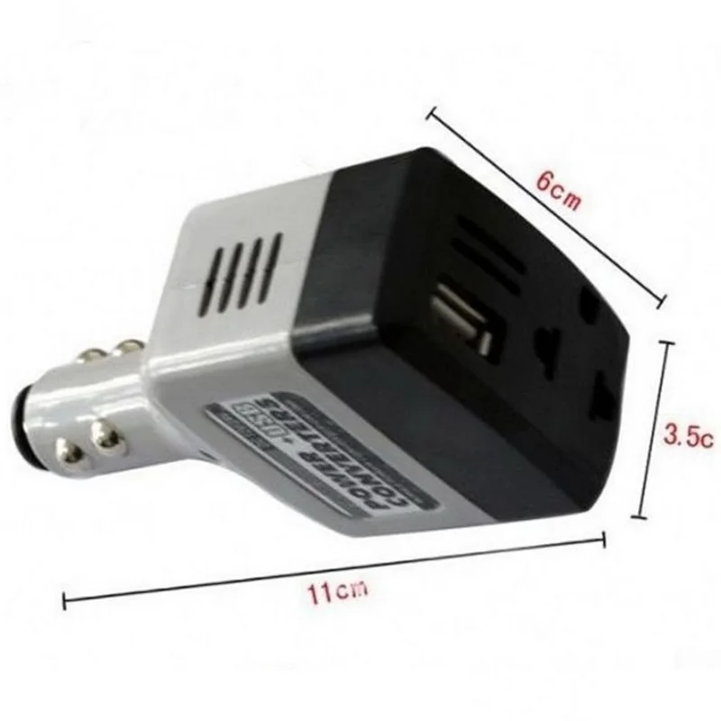 

Car charger Car Auto Power 12V DC to AC 220V Inverter Converter Adapter USB Plug