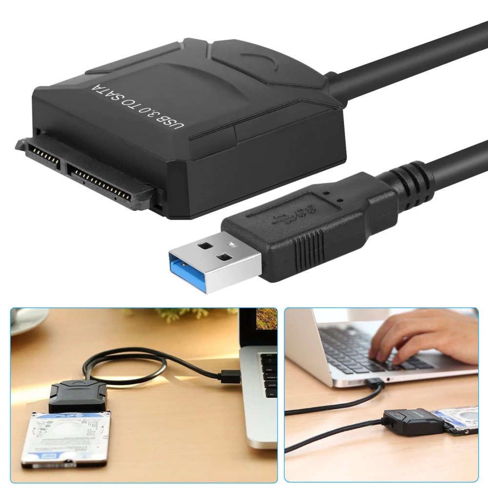 USB 3 0 на SATA адаптер конвертер для 5 дюймов HDD 2 SSD жесткий диск с 12V 2A AC DC питания