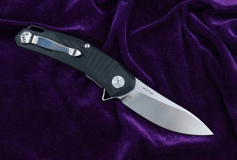 LEMIFSHE JK3217G10 Флиппер D2 стальное лезвие G10+ стальная ручка для отдыха на открытом воздухе Охота Карманный Кухня Фрукты складной нож инструмент