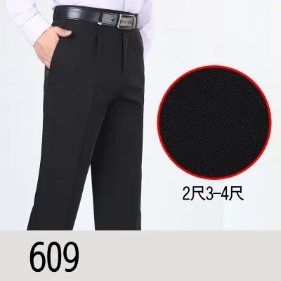 picture color Мужские брюки большого размера плюс 8XL 9XL 10XL, Классические повседневные брюки большого размера, летние деловые формальные прямые брюки для офиса, 50 52 - Цвет: picture color