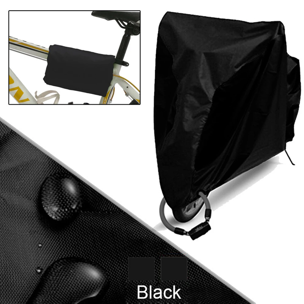 Bicycle Cover Sunshine Dustproof Bike Rain Cover Motorcycle Waterproof UV Protector Cover With Lock Hole For Scooter Bicycle