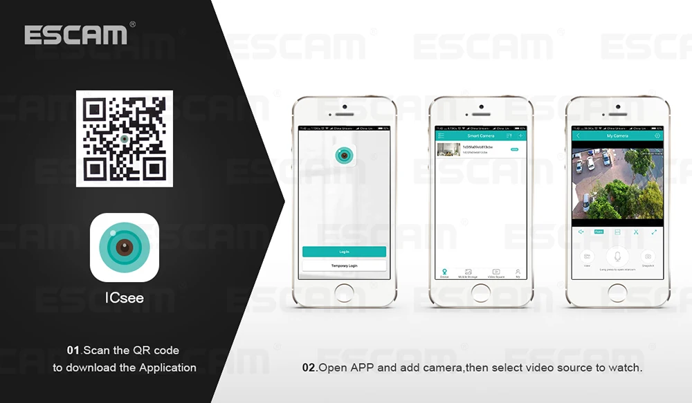 ESCAM QF007 1MP 720P WiFi ИК сигнализация панорамирование/наклон ip-камера поддержка 64G TF карта для Android iOS смартфонов и компьютеров