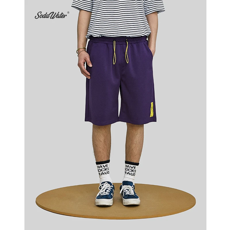 SODAWATER 2019 men's hip hop shorts summer fashion printed sweatpants with elastic waist Knee length Shorts 9360S | Мужская одежда
