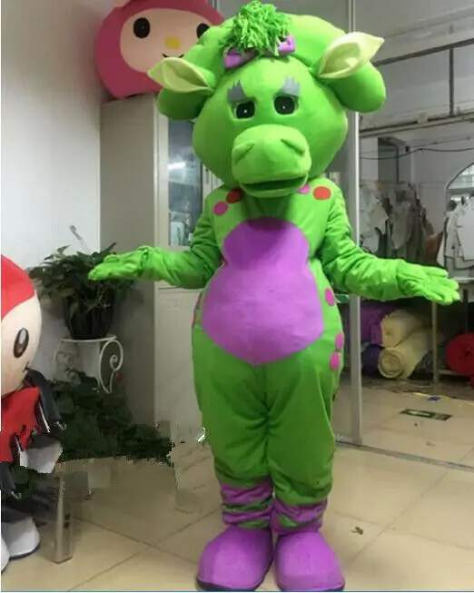 Карнавальный костюм талисмана Зеленого дракона Вечерние платья для игр Одежда