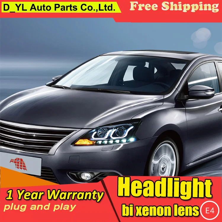 Автомобильный Стайлинг для Nissan Sylphy фары 2012-16 светодиодные головной свет СИД drl