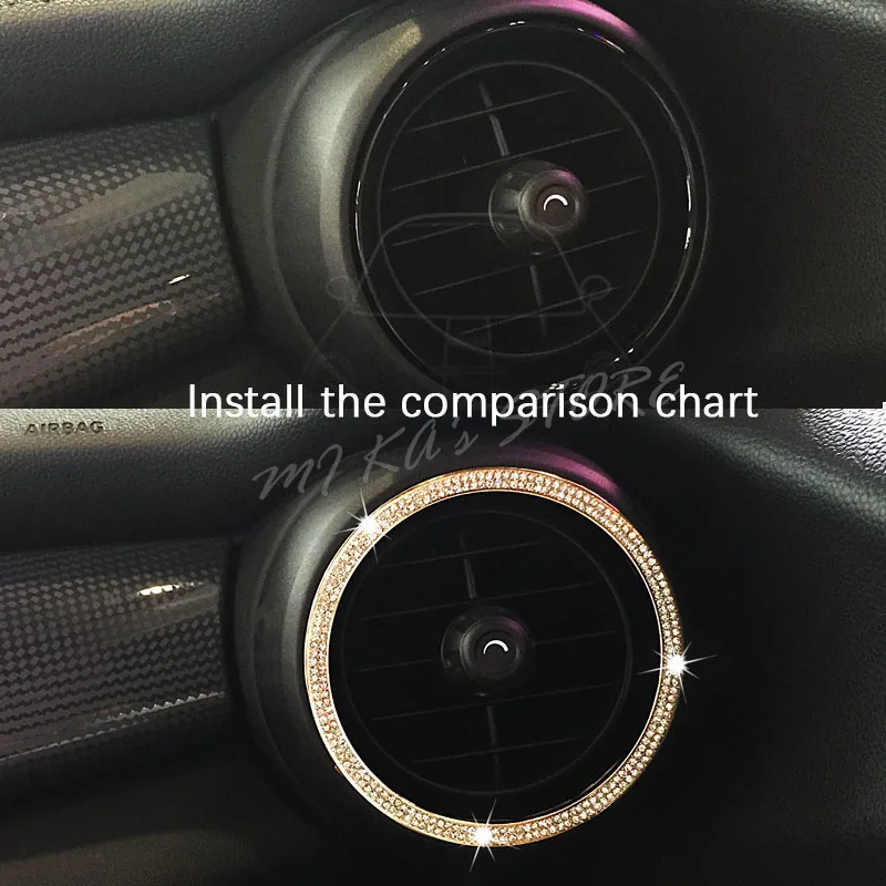 Комплект из 2 предметов с украшением в виде кристаллов стайлинга автомобилей