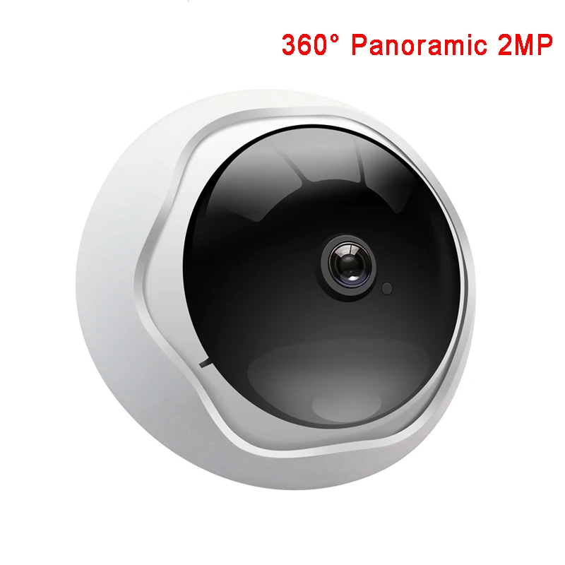 Ip камера открытая Wifi HD 360 градусов панорамная 2МП рыбий глаз CCTV наблюдения ночное