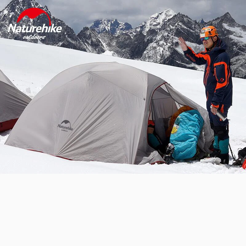 

NatureHike Outdoor Camping Tent 2 3 Person Waterproof Double Layer Winter 4 Season Hiking Tourist 1 Ultralight