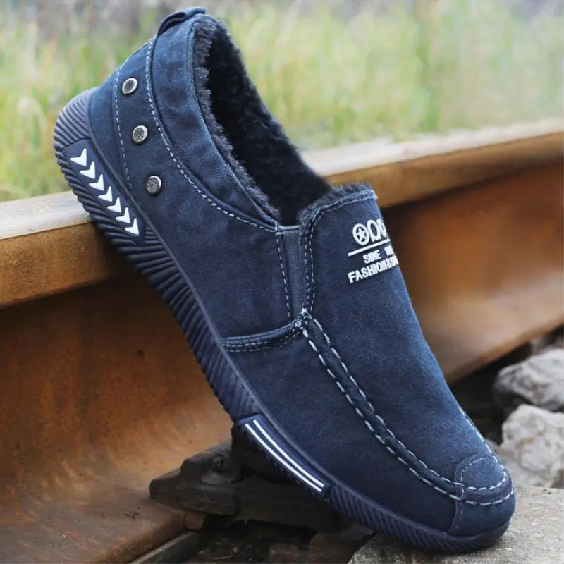 Brands New Fashion Canvas Shoes Breathable Lazy Male Winter Casual Comforable Loafers Man Big Size #XQJA05 | Обувь