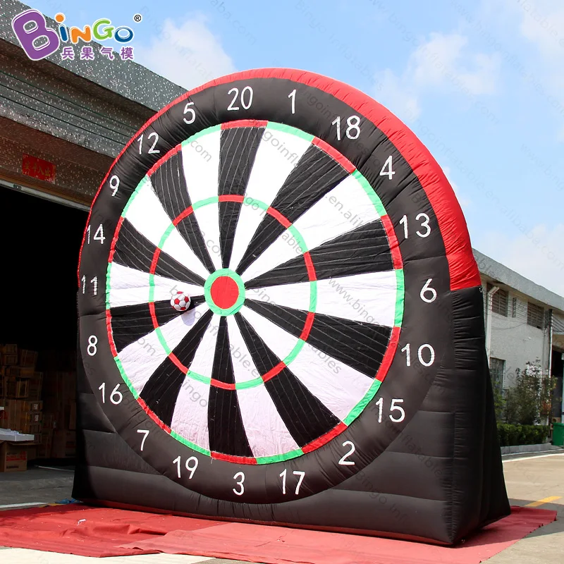Горячая Распродажа 5 метров высокий гигантский надувной футбольный Дротика