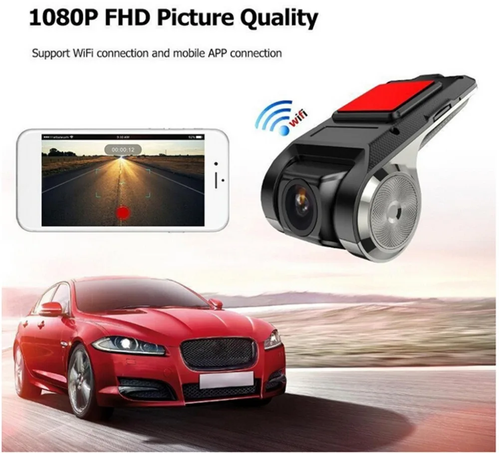 X28 Dash Cam 1080P FHD Автомобильный видеорегистратор камера видео рекордер WiFi ADAS g-сенсор