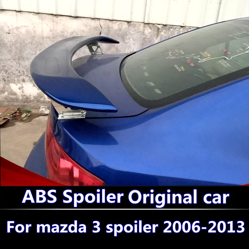 Для Mazda 3 2006 2007 2008 2009 2010 2011 2012 2013 спойлер высокого качества ABS Материал заднее крыло