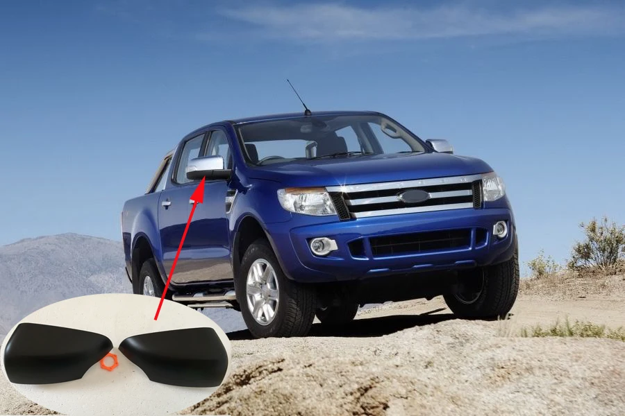 Для ford ranger T6 аксессуары ABS черные зеркальные Чехлы подходит Ranger wildtrak 2012 2013 2014 2015