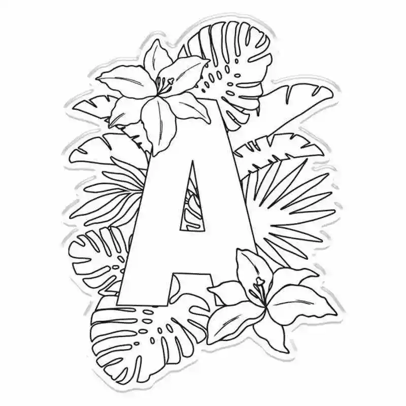Picture 1 3*4 дюйма уникальные A-Z буквенные буквы алфавитов, прозрачные штампы для скрапбукинга, изготовление бумажных открыток, рукоделие, новинка - Цвет: Picture 1