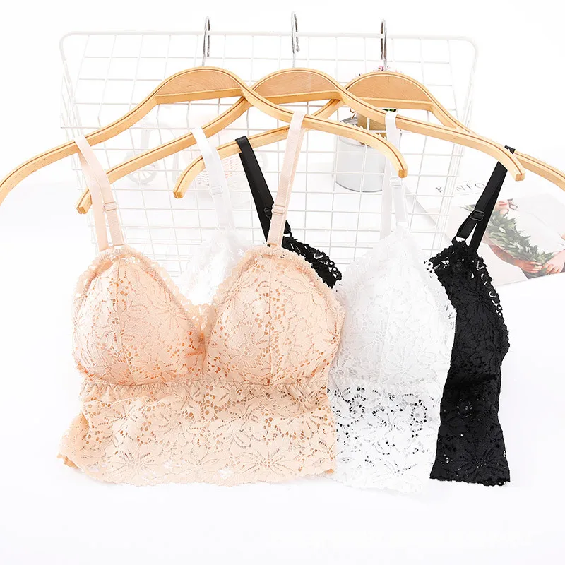 Женский кружевной бюстгальтер с чашкой пуш-ап 3/4 черный Бралетт глубоким