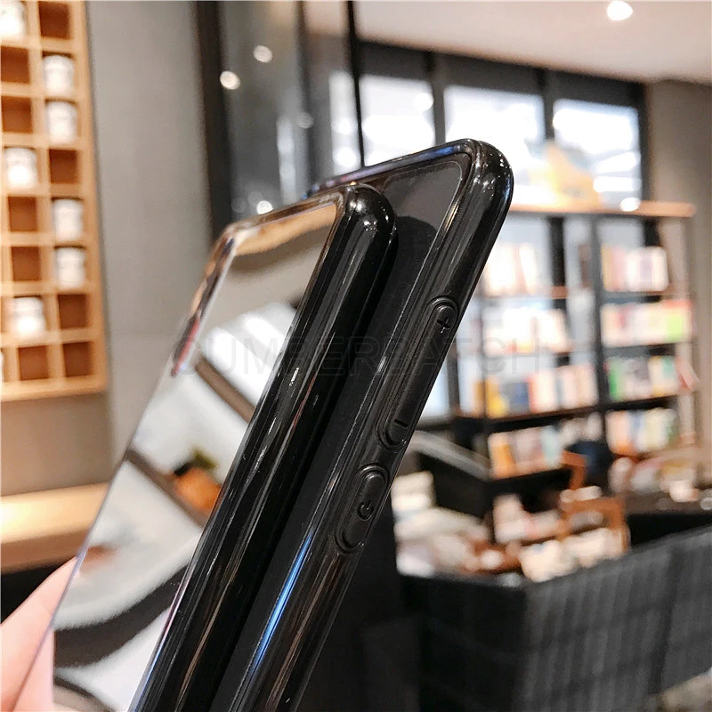 Силиконовые зеркало для макияжа чехол для huawei P30 P20 mate 20 Y5 Y6 Pro Y9 Nova 3 3i чехол на honor 9 10 lite 7A 7C 8A 8X 8C крышка