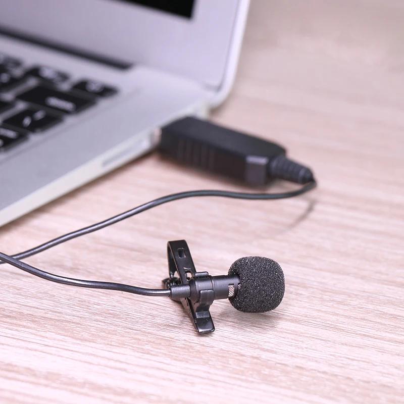 Youtube Streaming/Podcasts/Facetime Arimic USB Lavalier Lapel Clip-on Omnidirectional Condenser Computer Microphone for Mac/PC |