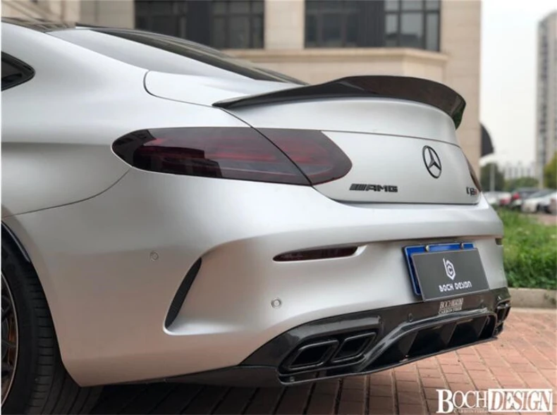 Спойлер из углеродного волокна для Mercedes-Benz W205 C Class COUPE C63 C200 C260 C300 C450 2015-2019