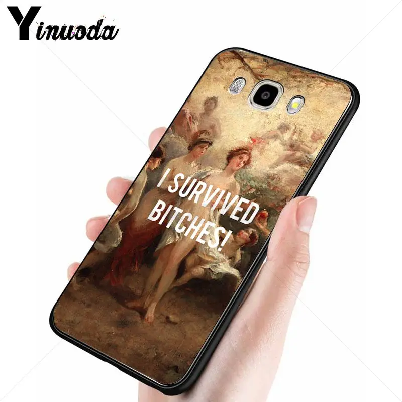 Yinuoda классический арт мемы картина с цитатами чехол для телефона Fundas Samsung Galaxy j6plus j7prime j8 j2prime j4plus 2018