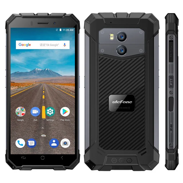 Ulefone Броня х водонепроницаемый смартфон IP68 5 &quotHD Android 8 1 2 ГБ + 16 13MP NFC Face ID 5500 мАч