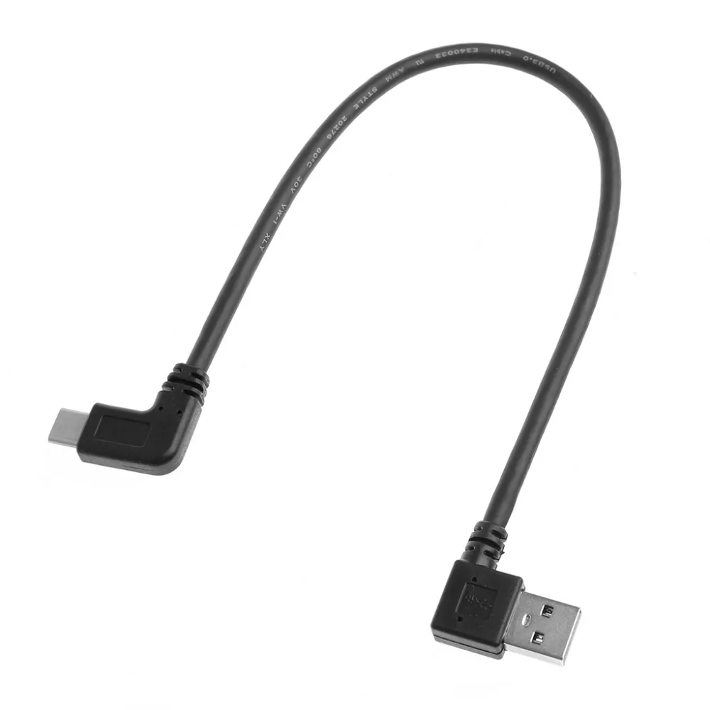 USB 3 0 тип A к USB3.1 Тип C левый/правый угол 90 градусов папа мужчине Кабель адаптер