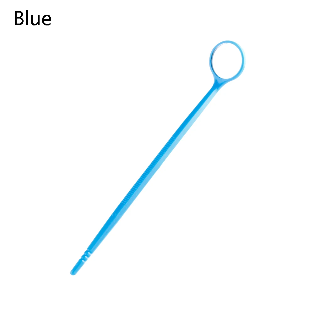 Синий Стоматологические зеркальные инструменты из нержавеющей стали для проверки наращивания ресниц Инструменты для нанесения ресниц и чистки зубов - Цвет: Синий