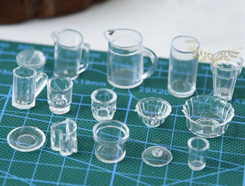 Набор лизунов 15 шт. мини чашки DIY игрушки Аксессуары для моделирования брелоки