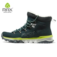 rax snow boots men fur lining anti slip hiking shoes women lightweight outdoor sneakers for men trekking boots moutain climbing
