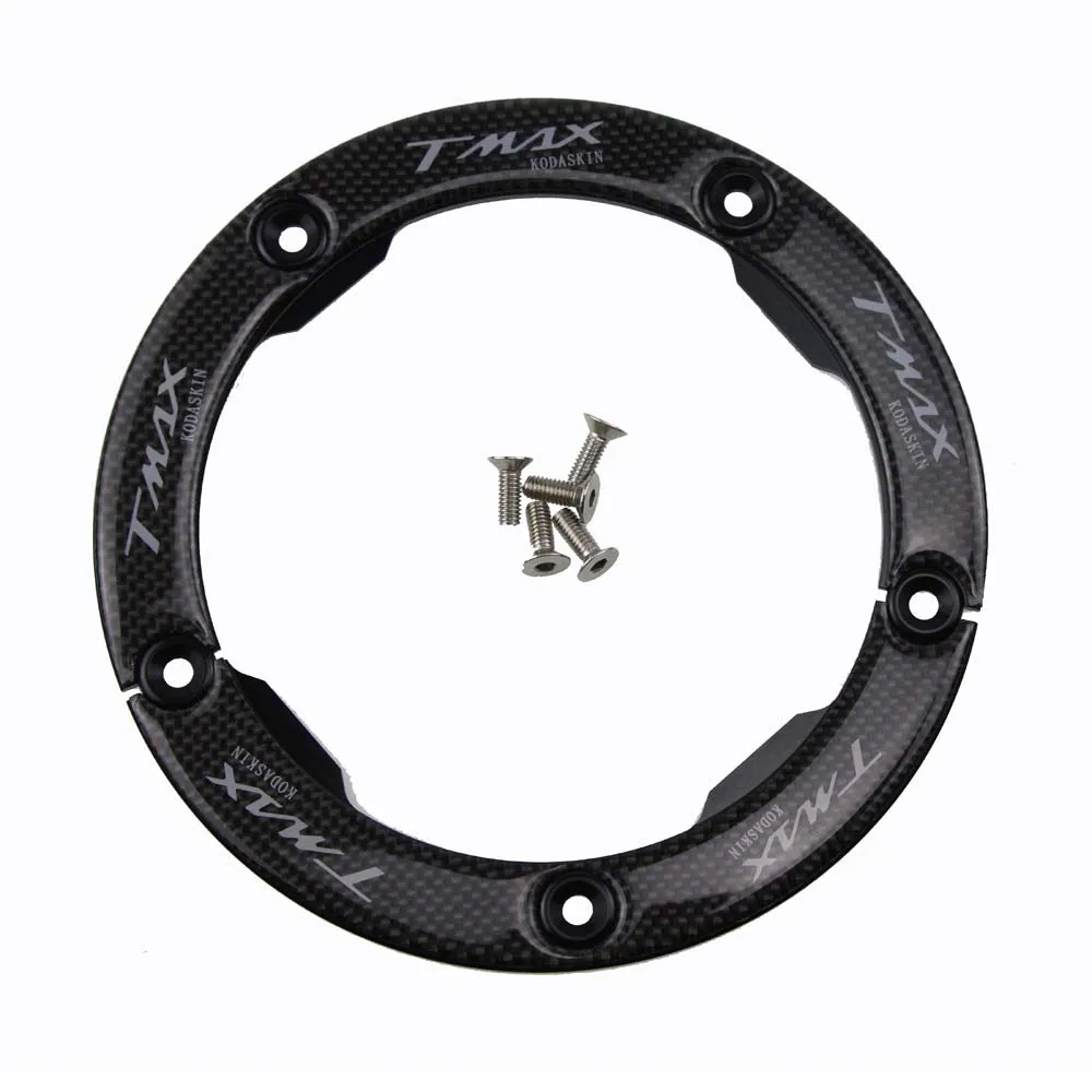 KODASKIN приводной ремень мотоцикла шкив крышка CNC углерода для Yamaha tmax 530 2012- t-max 530 - Цвет: Black