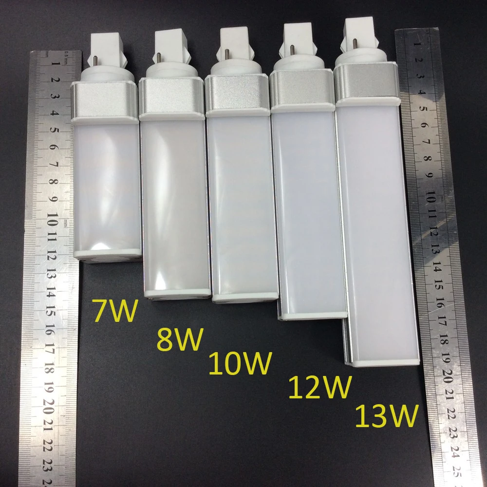 Одна сторона излучающий свет вращения цоколь лампы G23 вилка светодиодная лампа 7