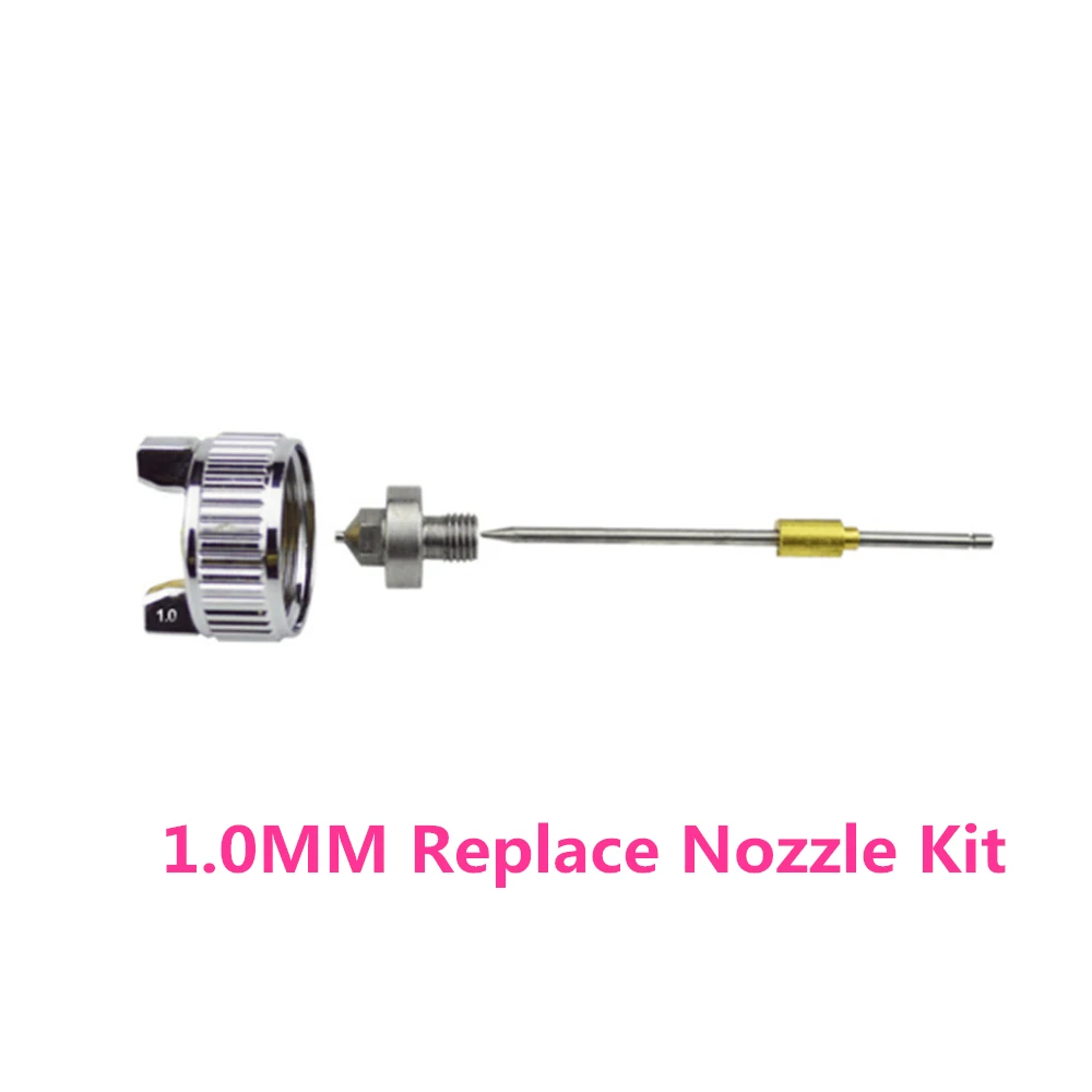 SET 5 Aecool H-2000 мини пульверизаторы воздуха 1,0 мм сопло HVLP аэрография с регулятор давления воздуха для краски ing автомобильный краскопульт - Цвет: SET 5
