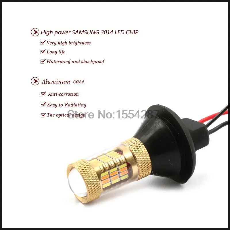 Новинка 2 шт. bau15s одна нить двойной цвет переключатель LED DRL указатель поворота