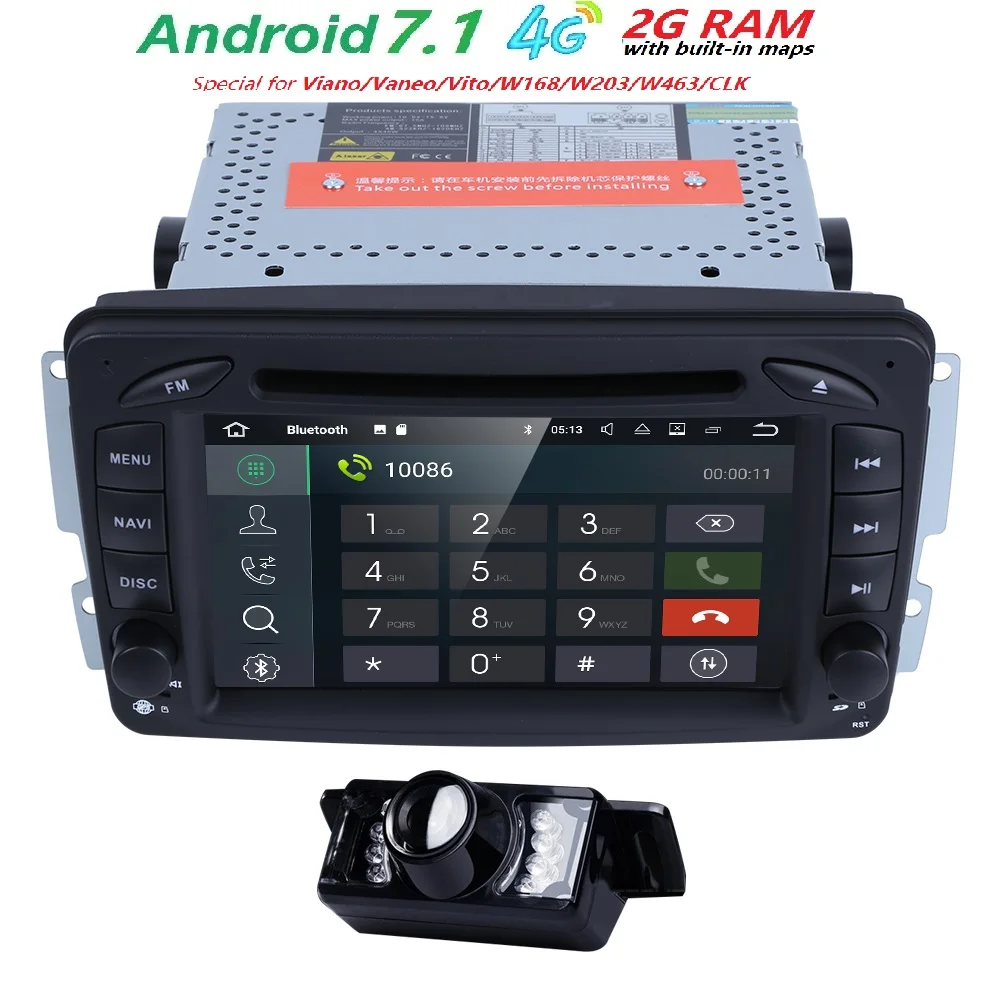 Автомагнитолы 2 din Android 8 0 gps dvd плеер Штатная для Mercedes Benz vito w639 CLK C 209 W203 W168 ML W163 W463viano