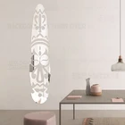 Зеркало настенное наклейки для украшения комнаты, декоративная наклейка для спальни, эстетические наклейки, Африканский тотем, экзотическое лицо, фриз, Listello Border R227