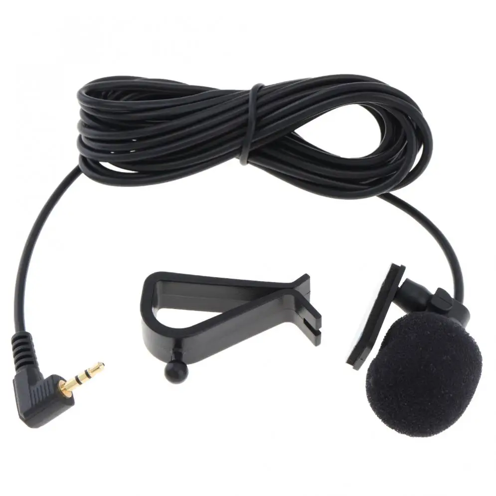 Portable PVC Wired 2.5mm 3.5mm Stereo Jack Mini Car Microphone External Mic for PC Car DVD / GPS Player / Radio Audio Microphone