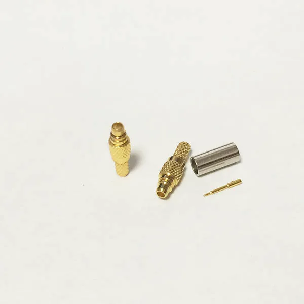 Новый штекер MMCX для RG316 RG174 LMR100 прямой позолоченный|coax rca connector|coax bnc connectorcoax compression